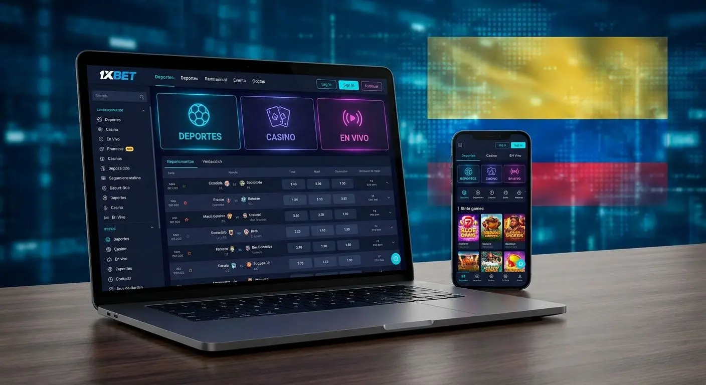 Pantalla principal de Wplay con secciones de deportes y casino