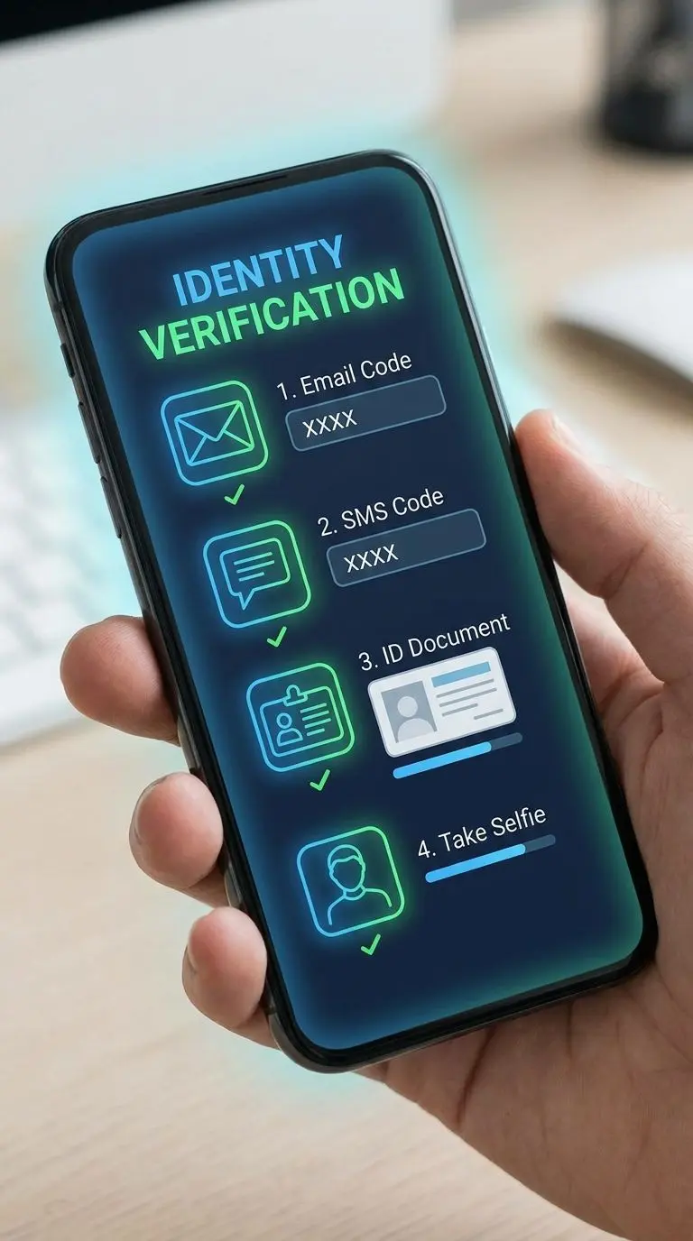 Proceso de verificación de identidad y activación de cuenta en Wplay