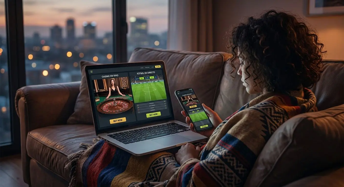 Interfaz de Wplay en vivo con casino y fútbol en tiempo real